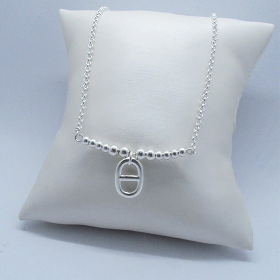 Collier Collier perle et pendentif maille marine - Historia Jewelry