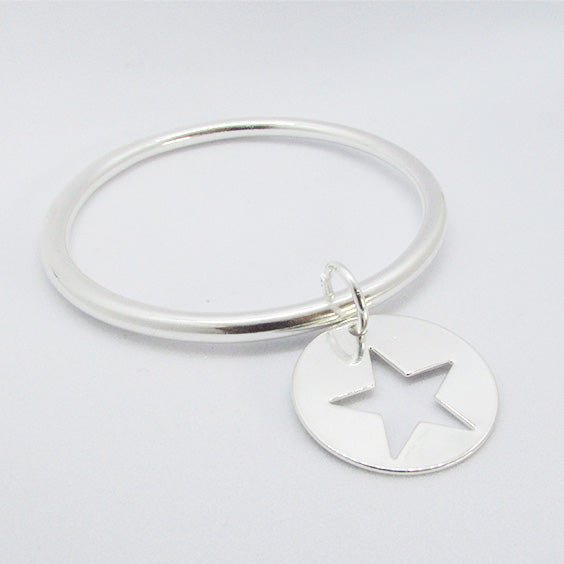 Jonc Jonc médaille étoile - Historia Jewelry