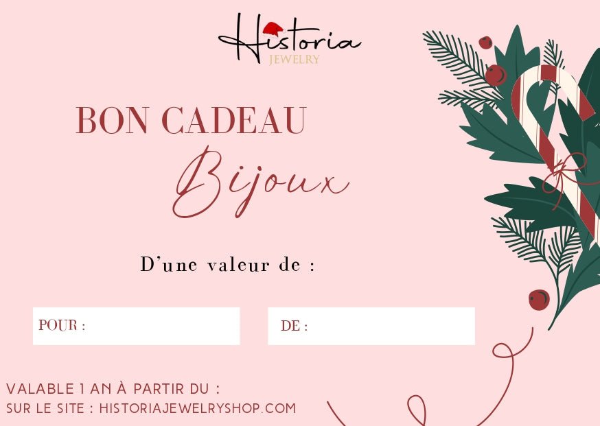 bijoux CARTE CADEAU - Historia Jewelry