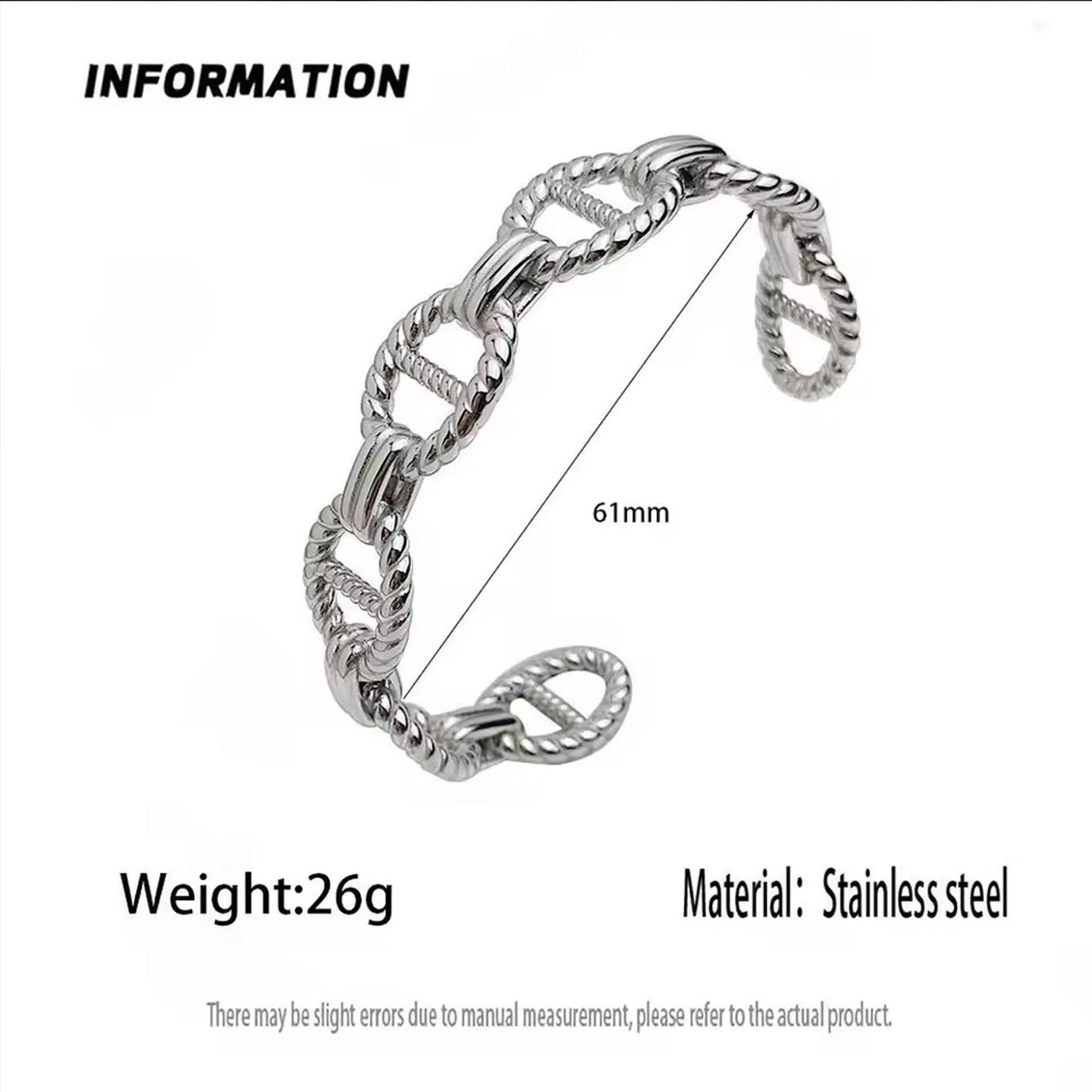Bracelet Jonc ouvert Maille Marine - Historia Jewelry