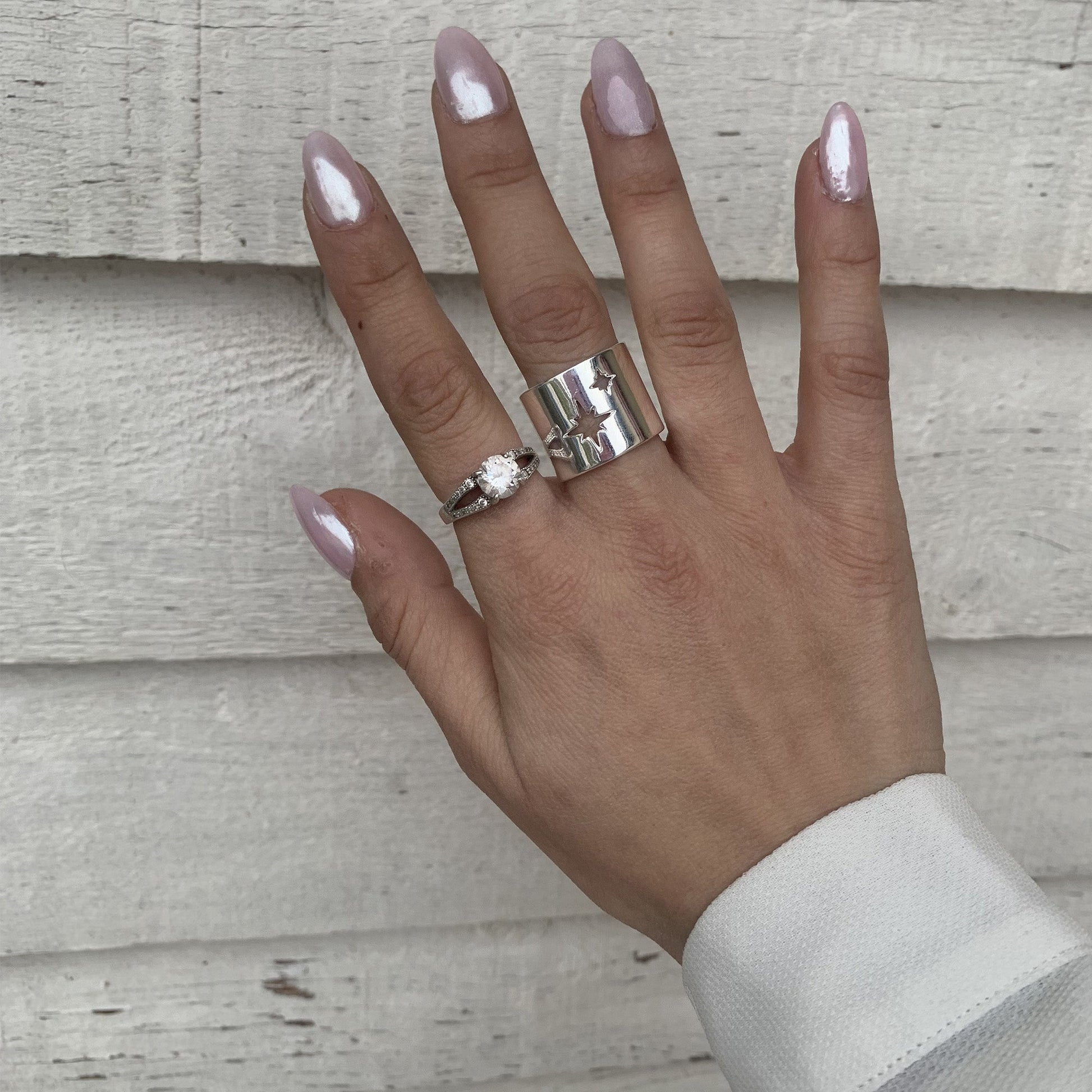 Bague Bague 2 étoiles polaires - Historia Jewelry