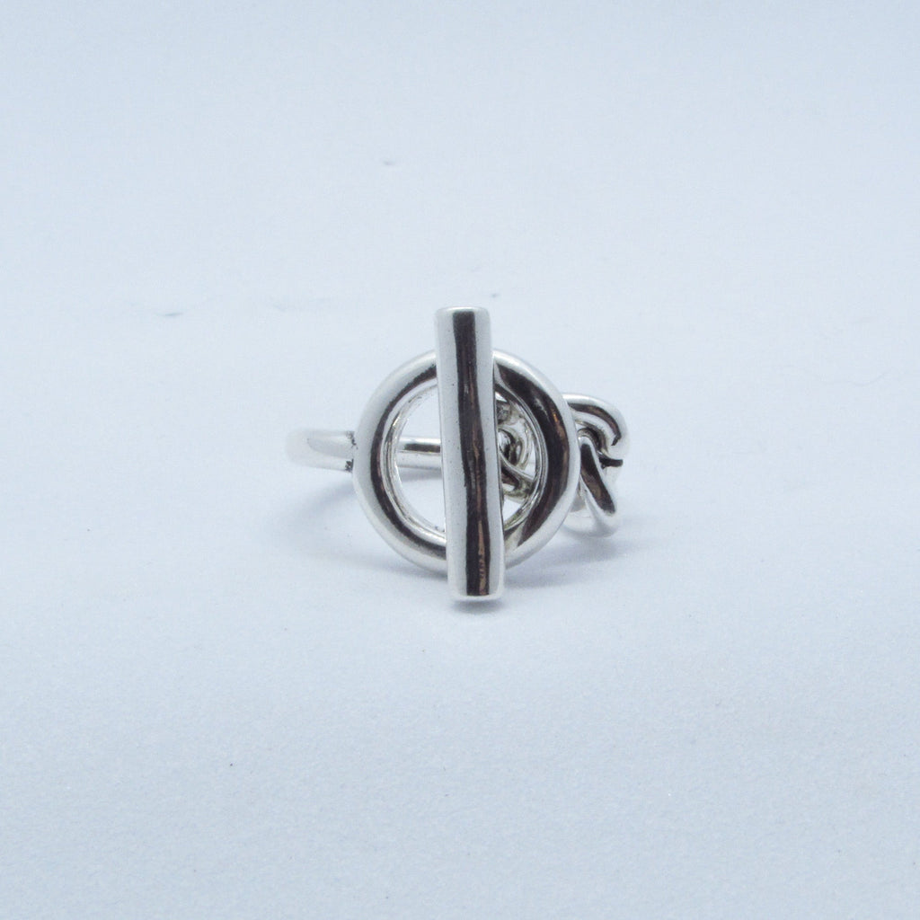 Bague rond discount et barre hermes